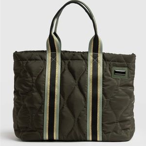 Saint and Sofia green tote bag